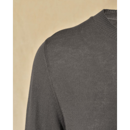 Pull fin en maille gris Emma White