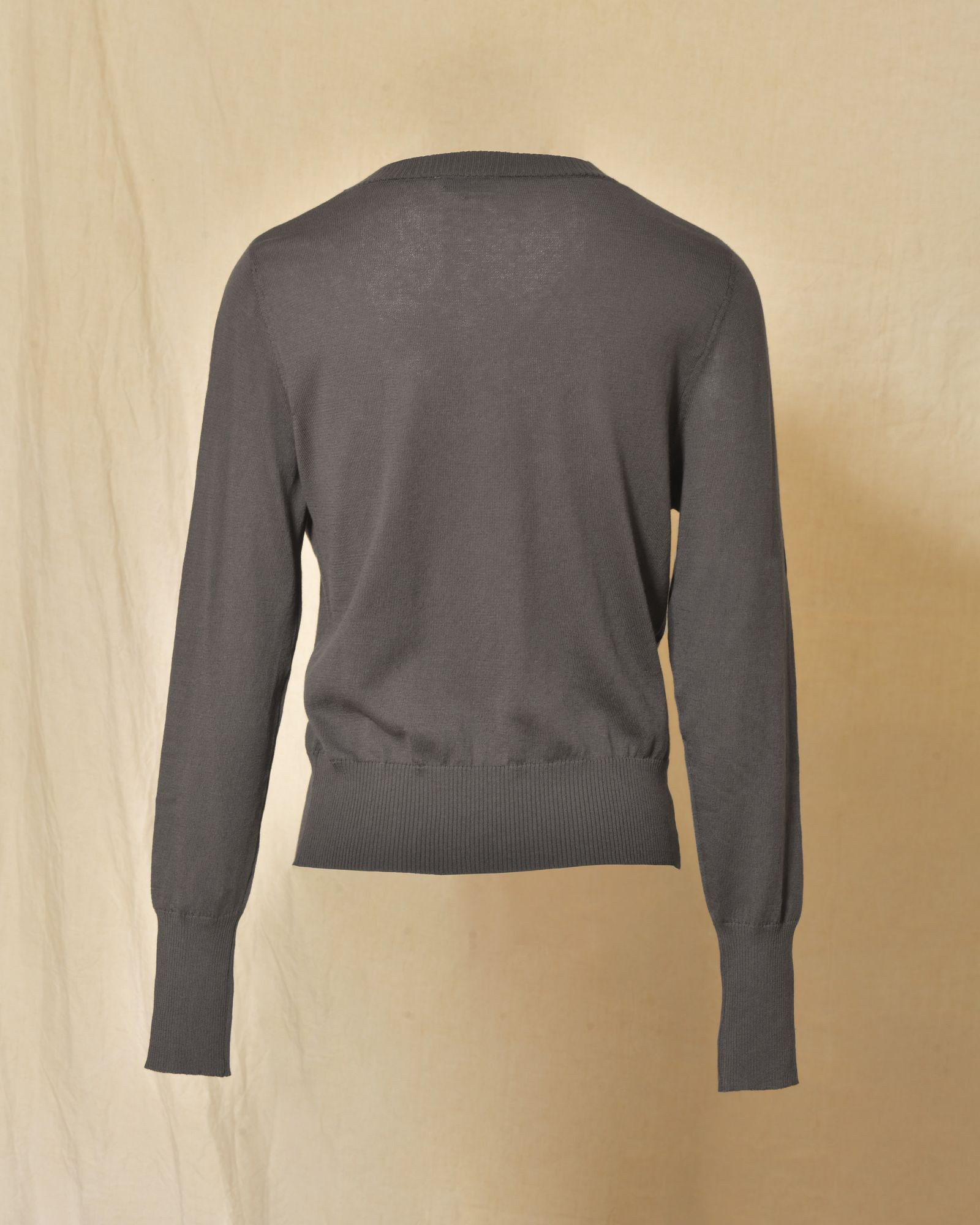 Pull fin en maille gris Emma White
