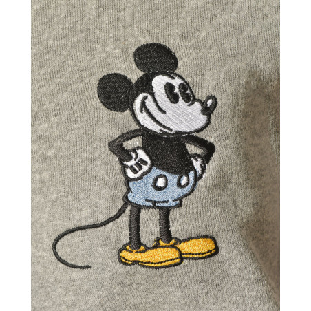 Sweat à manches courtes gris Mickey Front Street