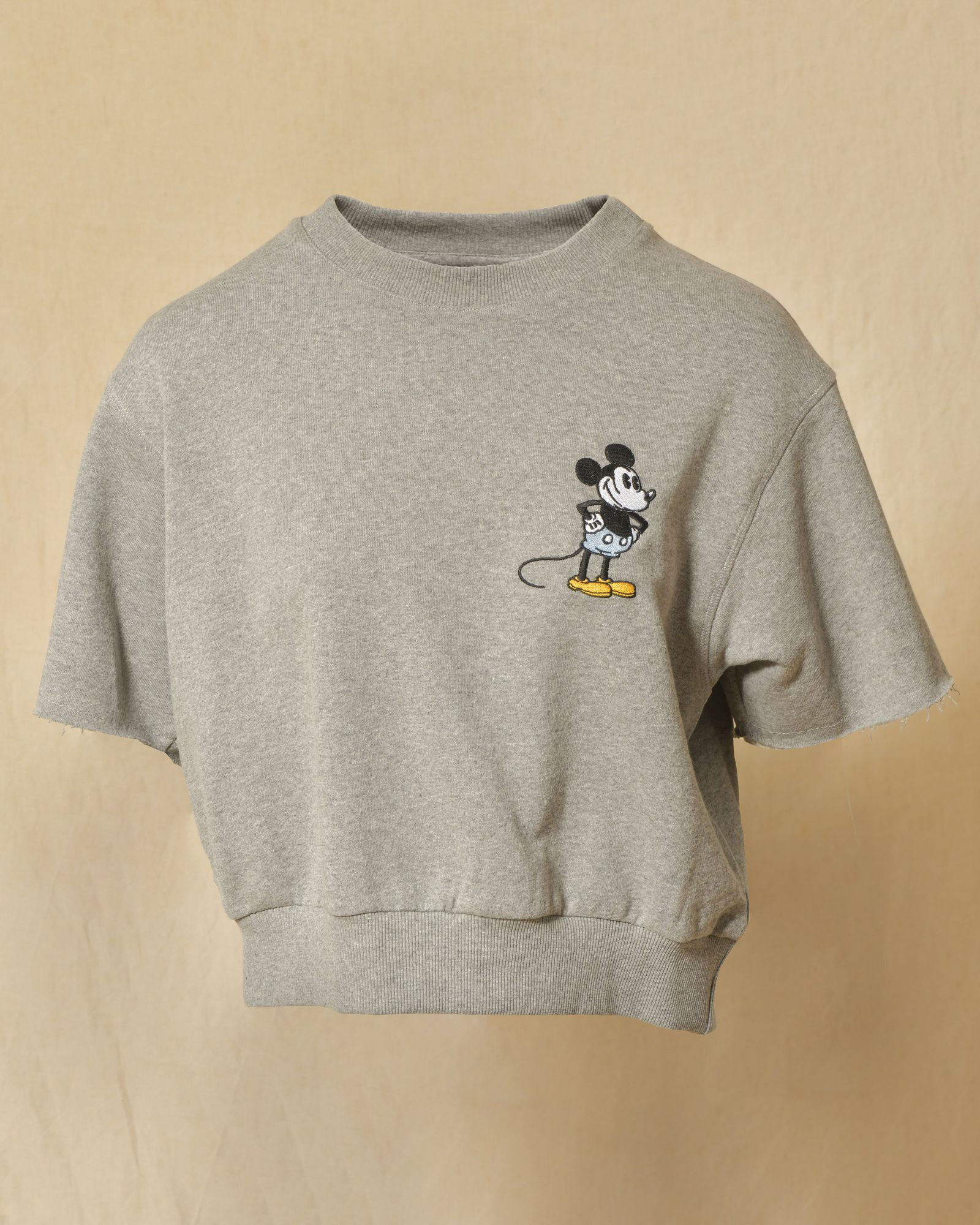 Sweat à manches courtes gris Mickey Front Street