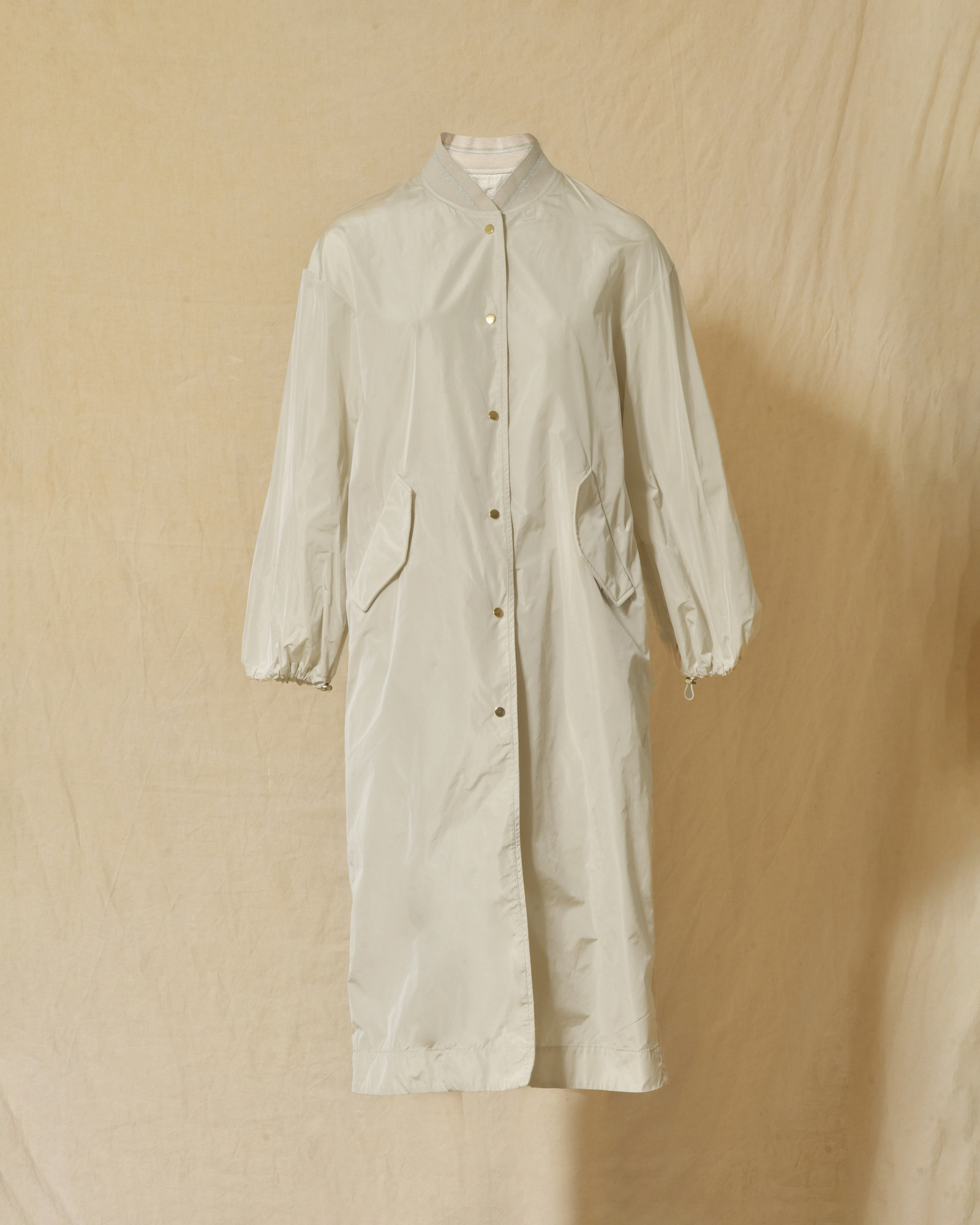 Veste longue imperméable crème Lorena Antoniazzi