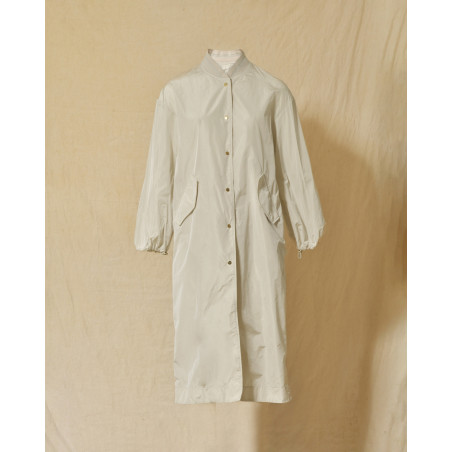 Veste longue imperméable crème Lorena Antoniazzi