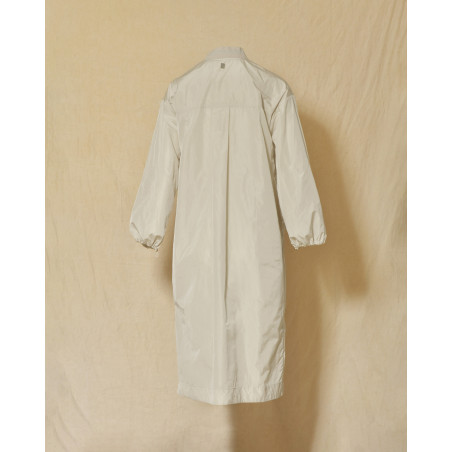 Veste longue imperméable crème Lorena Antoniazzi
