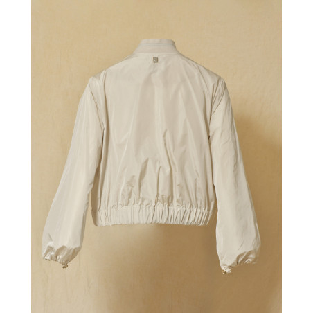 Veste bomber imperméable crème Lorena Antoniazzi
