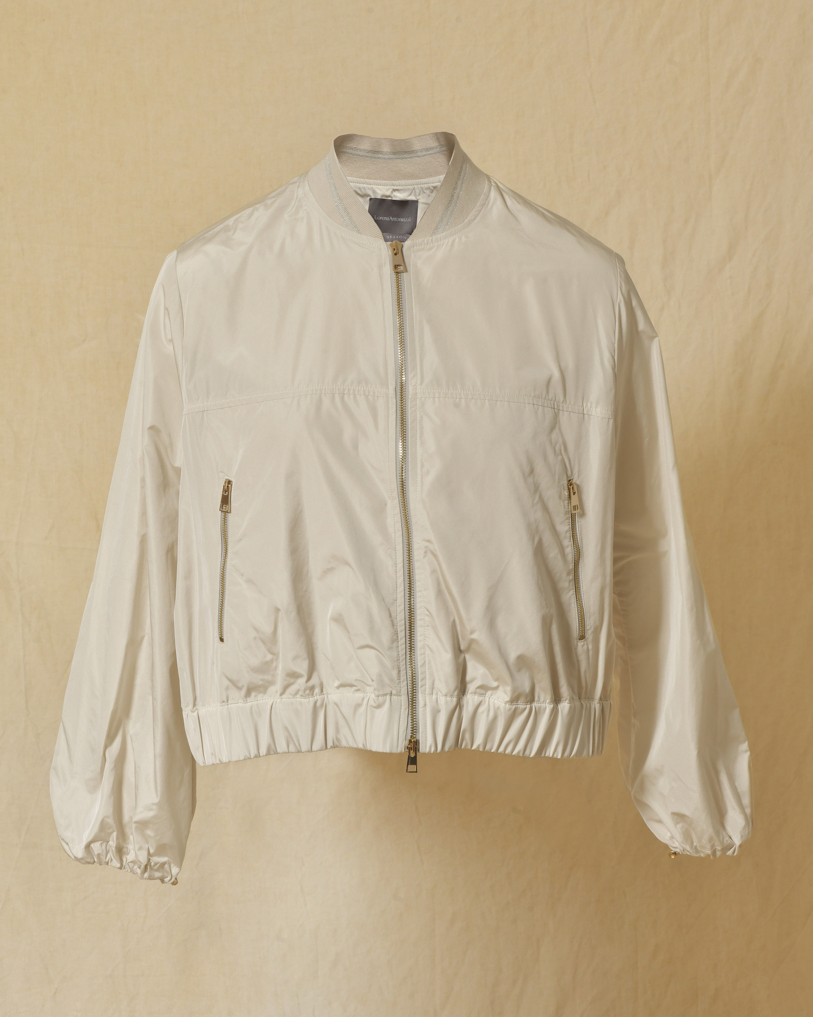 Veste bomber imperméable crème Lorena Antoniazzi