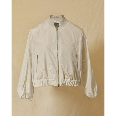 Veste bomber imperméable crème Lorena Antoniazzi