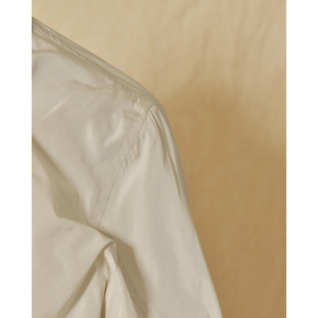Veste bomber imperméable à capuche crème Lorena Antoniazzi