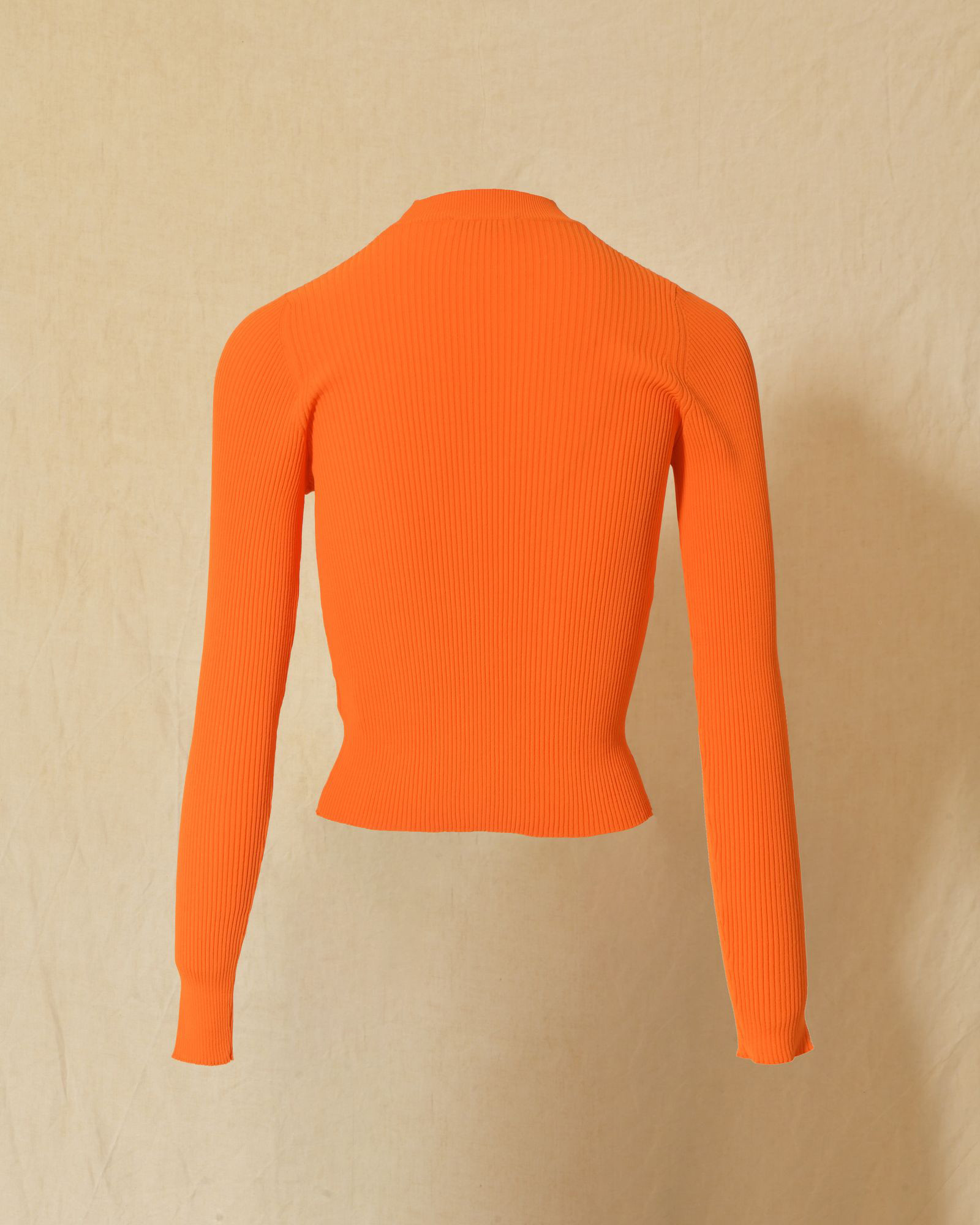Pull en maille fin orange Emma White