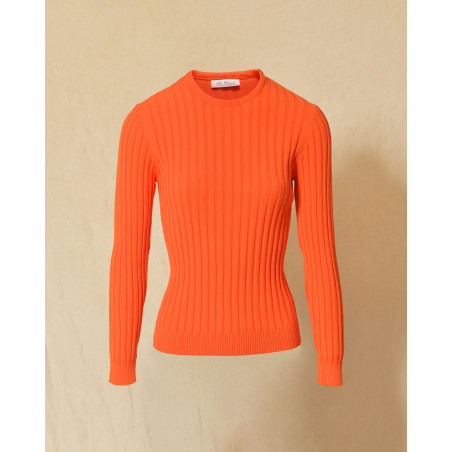 Pull en maille orange Emma White