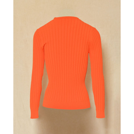 Pull en maille orange Emma White