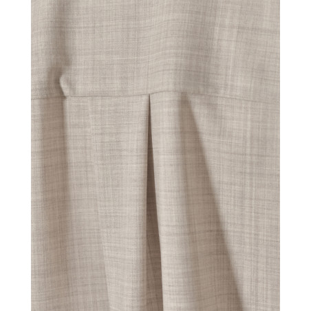 Chemise beige à bords frangés Lorena Antoniazzi