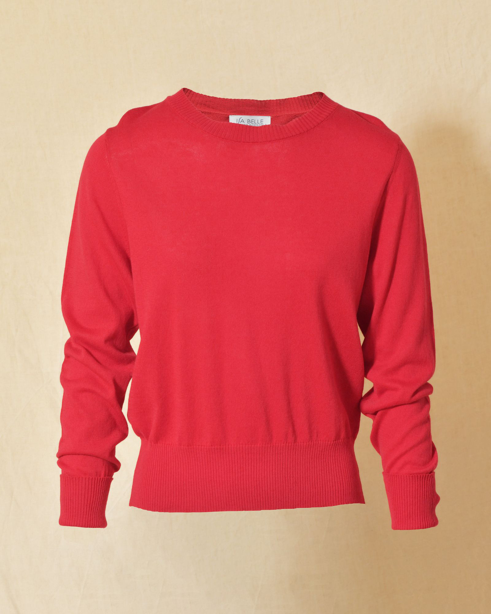 Pull en maille fin rouge Emma White