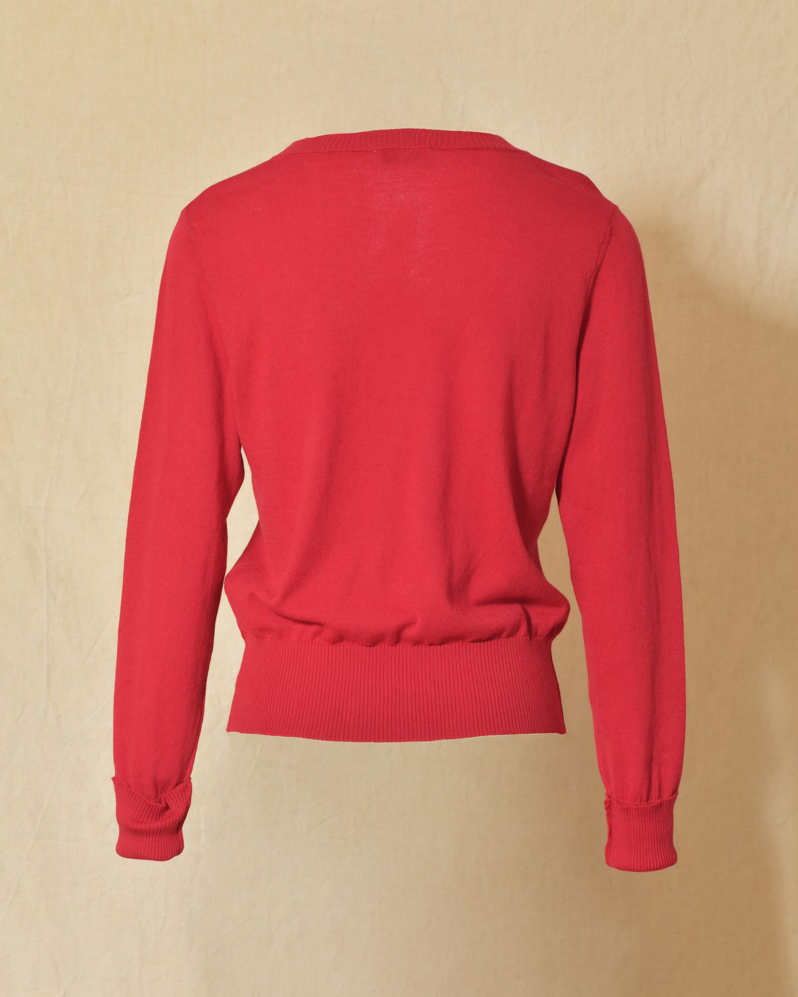 Pull en maille fin rouge Emma White