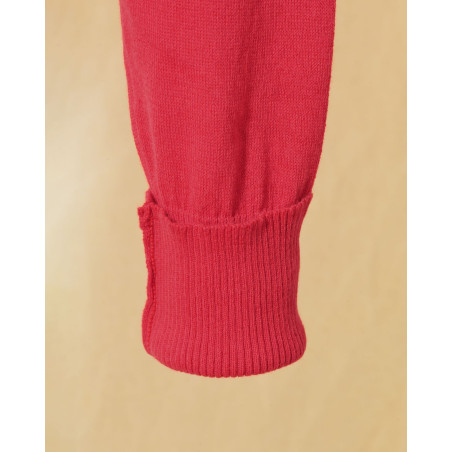 Pull en maille fin rouge Emma White