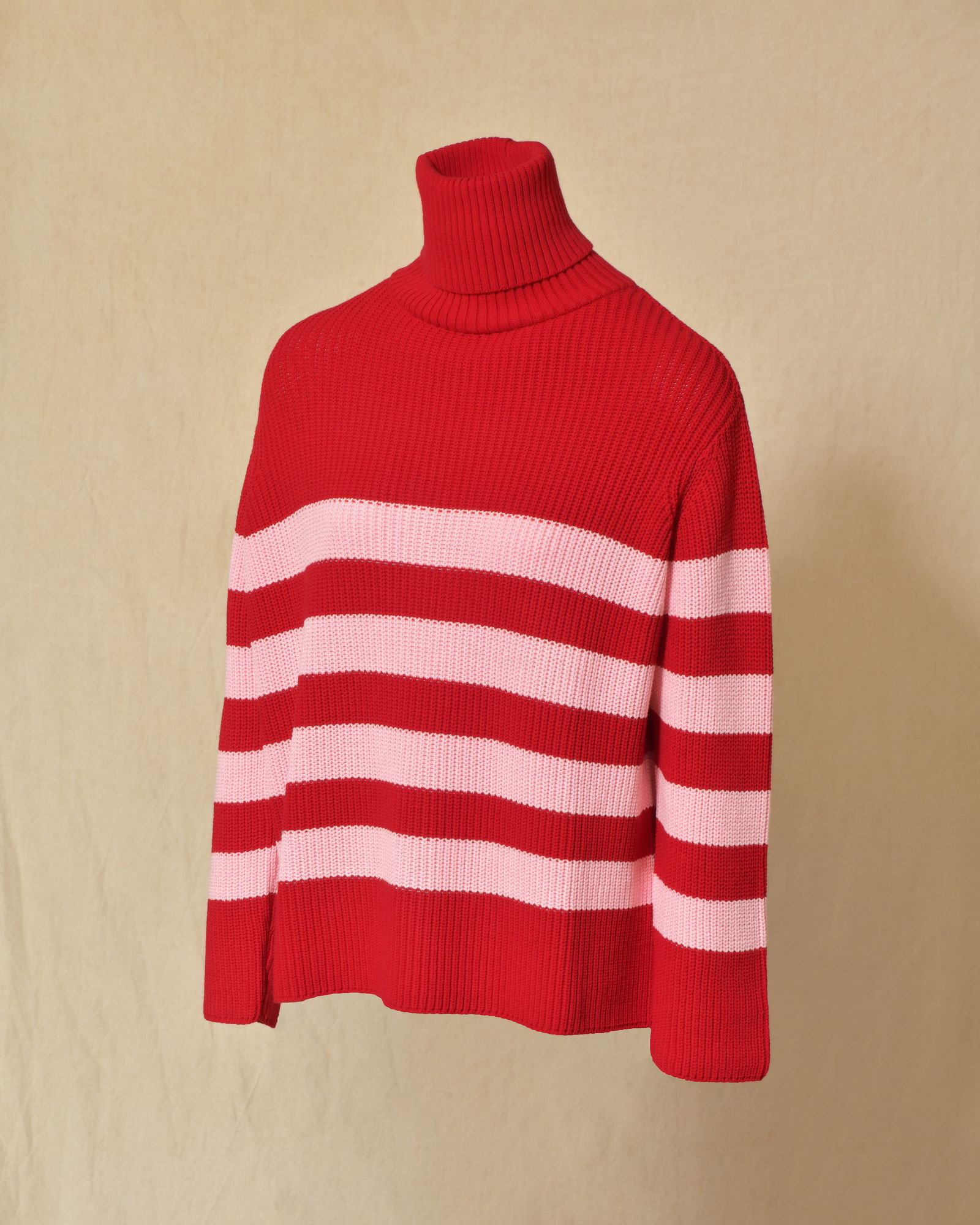 Pull à col roulé bicolore Emma White