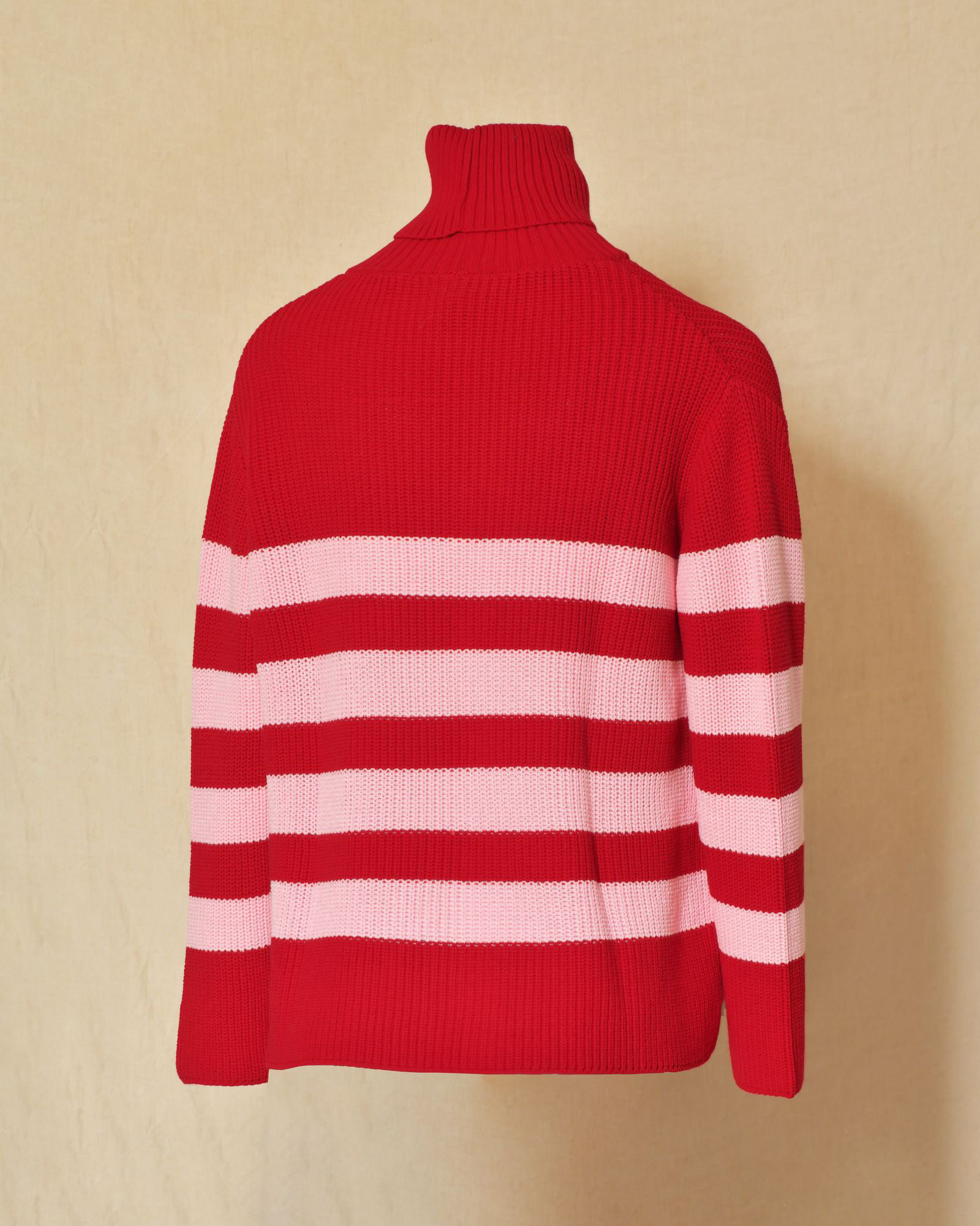 Pull à col roulé bicolore Emma White