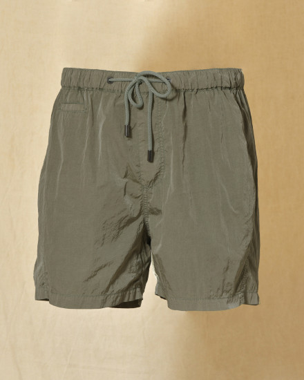 Short de bain kaki effet froissé Keeling