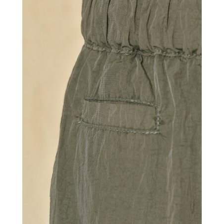 Short de bain kaki effet froissé Keeling