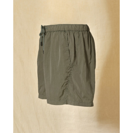 Short de bain kaki effet froissé Keeling