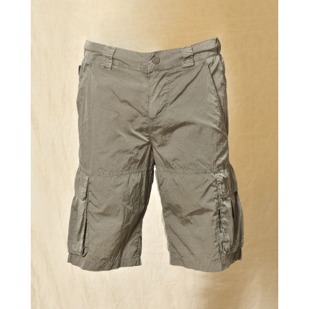 Short de bain cargo kaki effet froissé Keeling