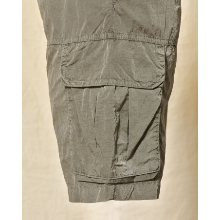 Short de bain cargo kaki effet froissé Keeling