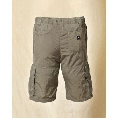 Short de bain cargo kaki effet froissé Keeling