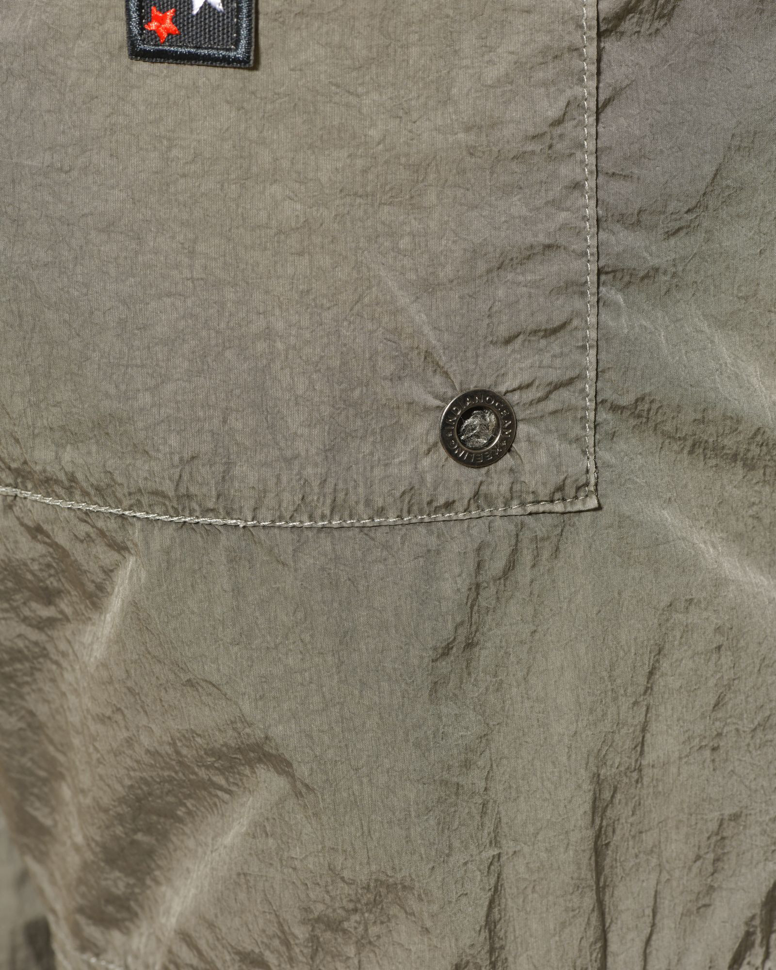 Short de bain cargo kaki effet froissé Keeling