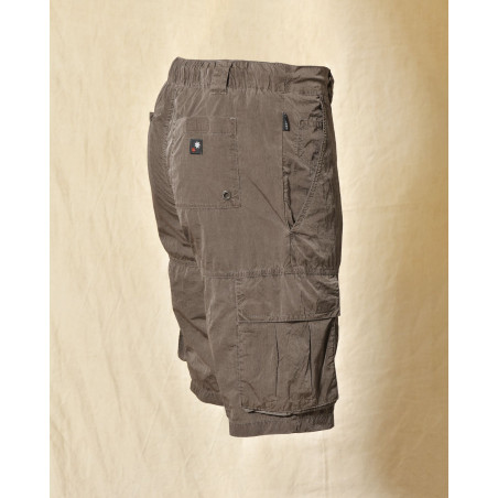 Short de bain cargo gris foncé effet froissé Keeling