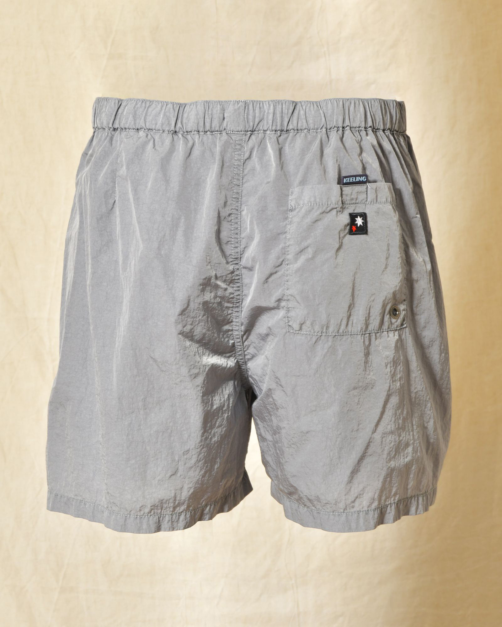 Short de bain bleu effet froissé Keeling