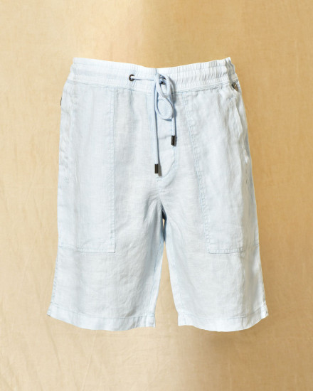 Short en lin bleu clair Keeling