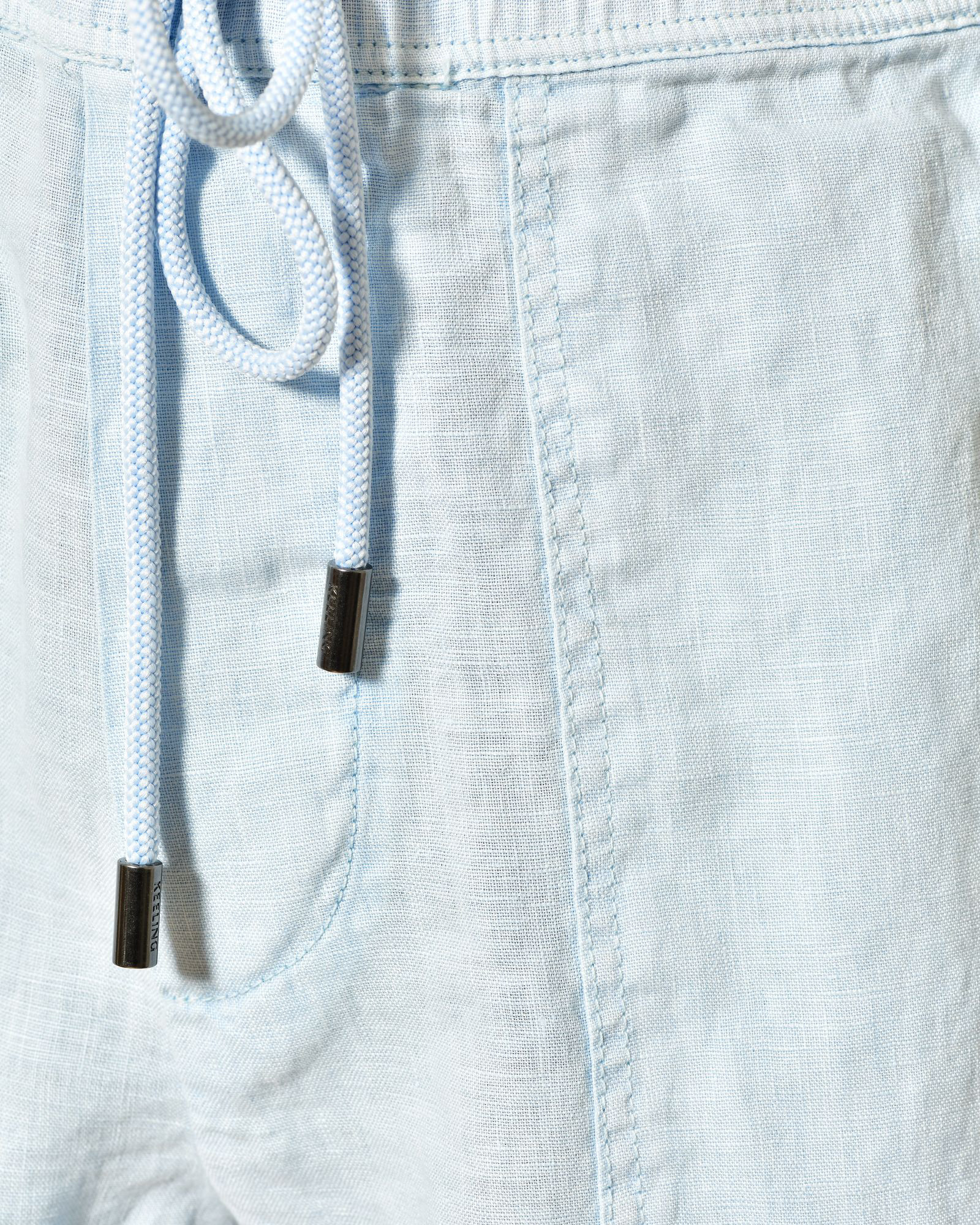 Short en lin bleu clair Keeling