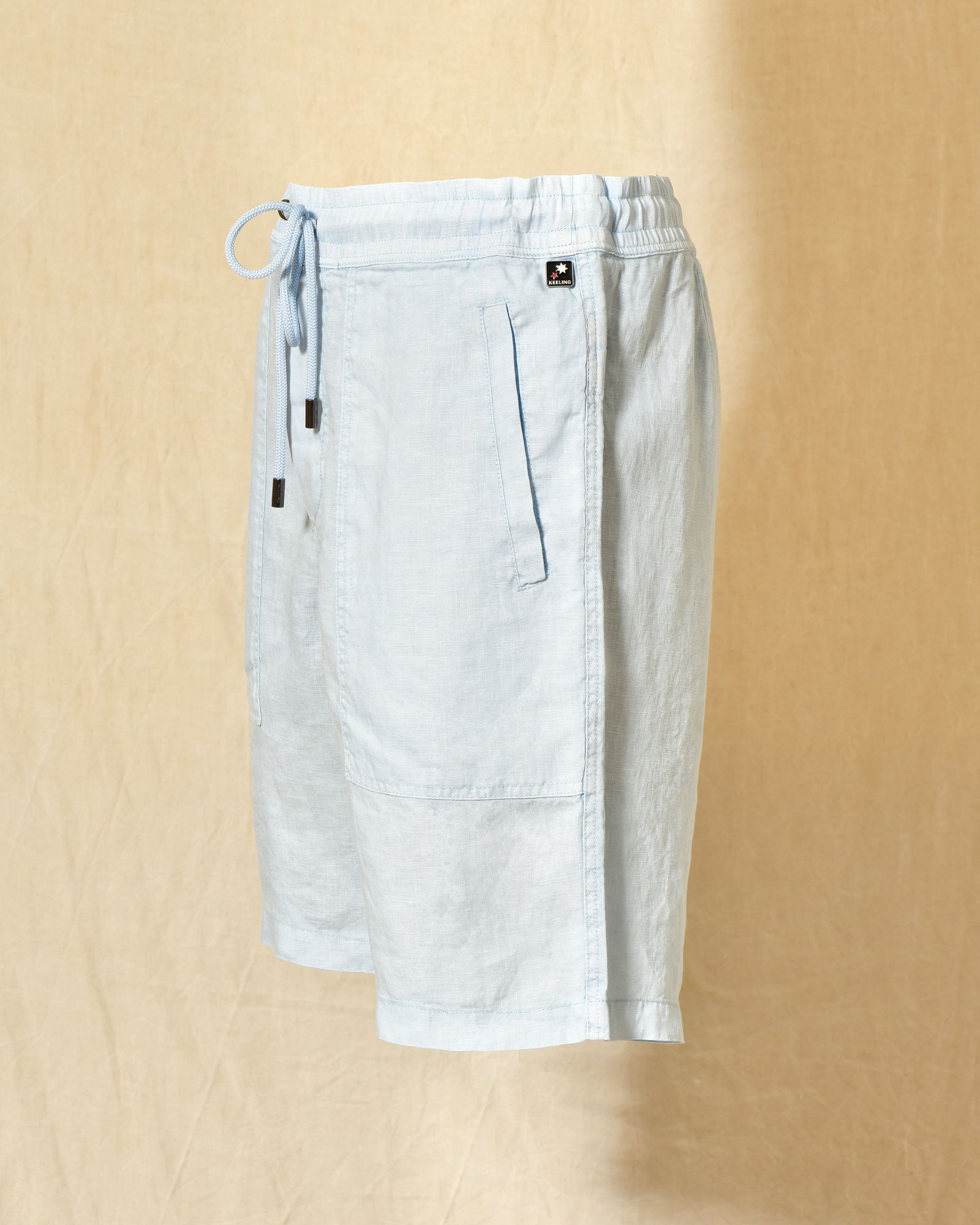 Short en lin bleu clair Keeling