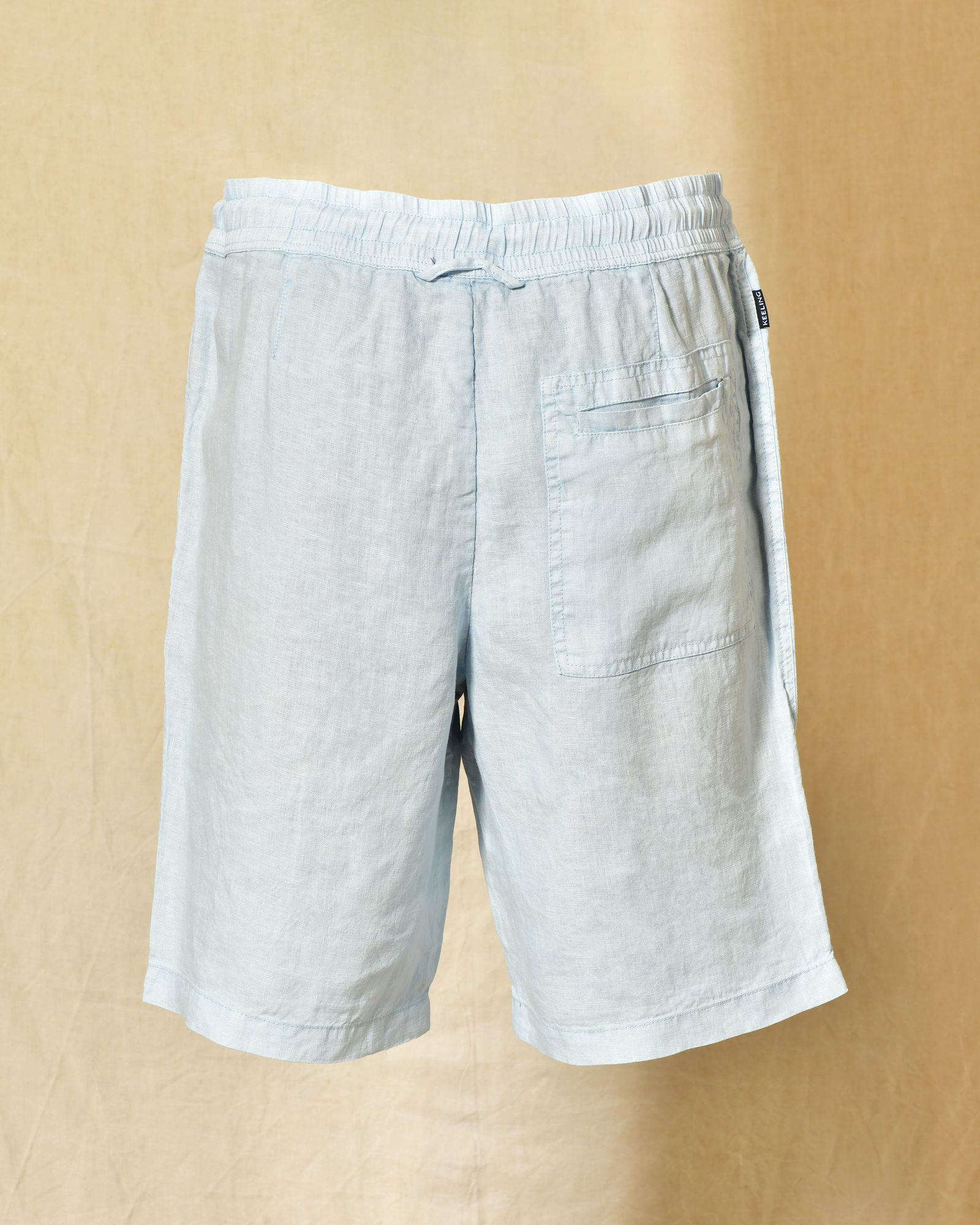 Short en lin bleu clair Keeling