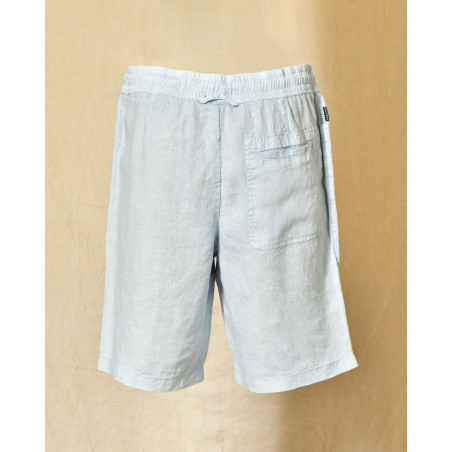 Short en lin bleu clair Keeling