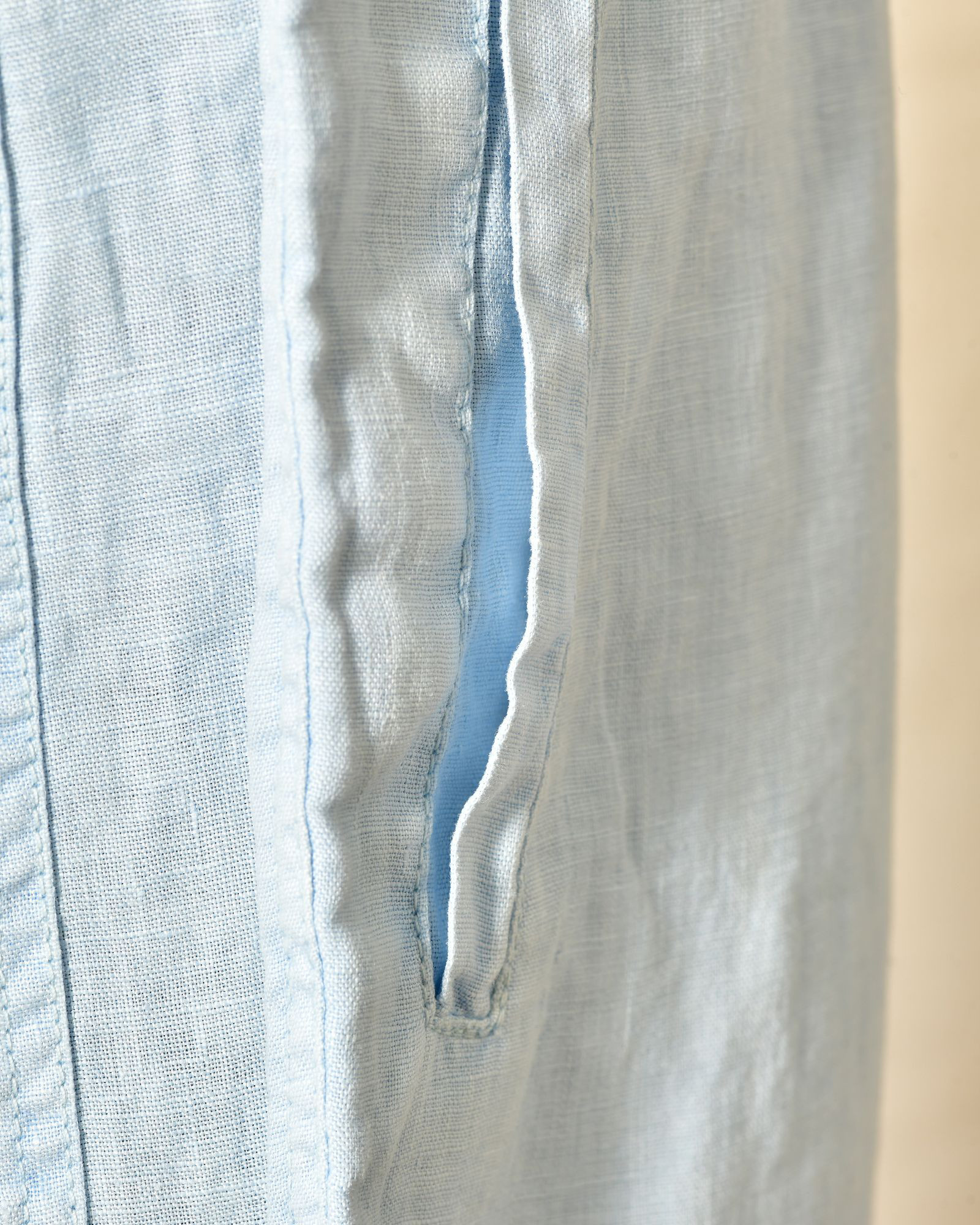 Short en lin bleu clair Keeling