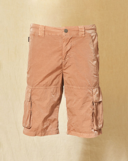 Short de bain cargo brique effet froissé Keeling