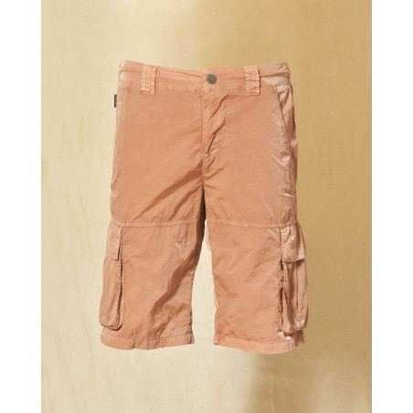 Short de bain cargo brique effet froissé Keeling