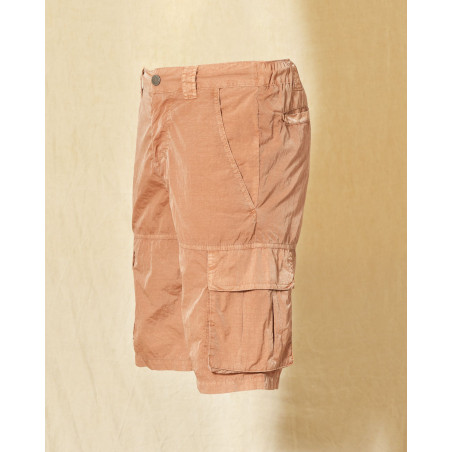 Short de bain cargo brique effet froissé Keeling