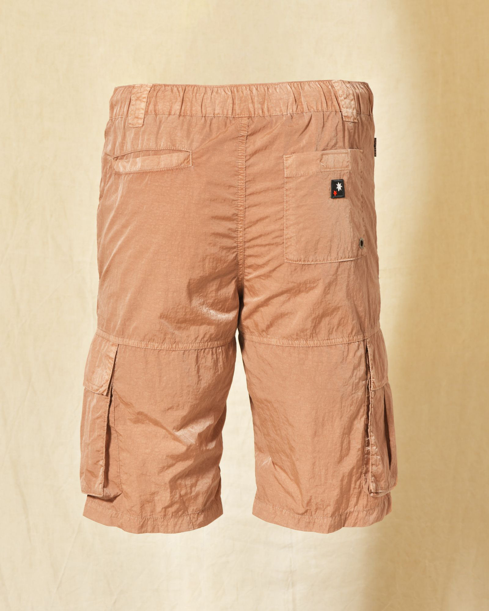 Short de bain cargo brique effet froissé Keeling