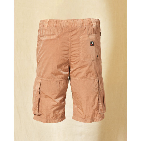 Short de bain cargo brique effet froissé Keeling