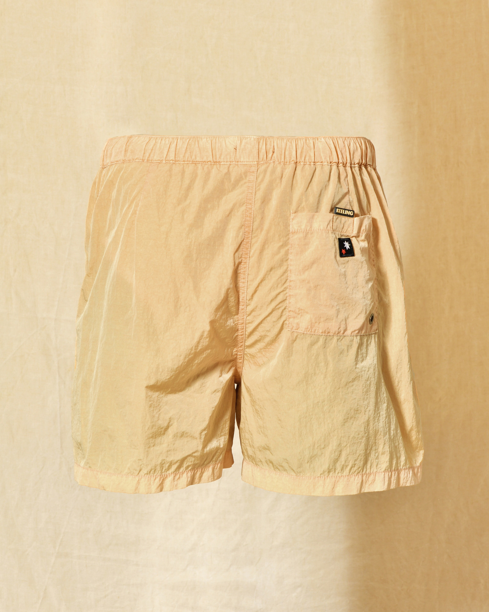 Short de bain orange effet froissé Keeling