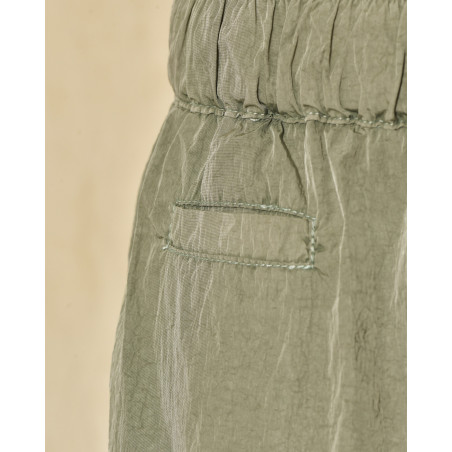 Short de bain vert effet froissé Keeling