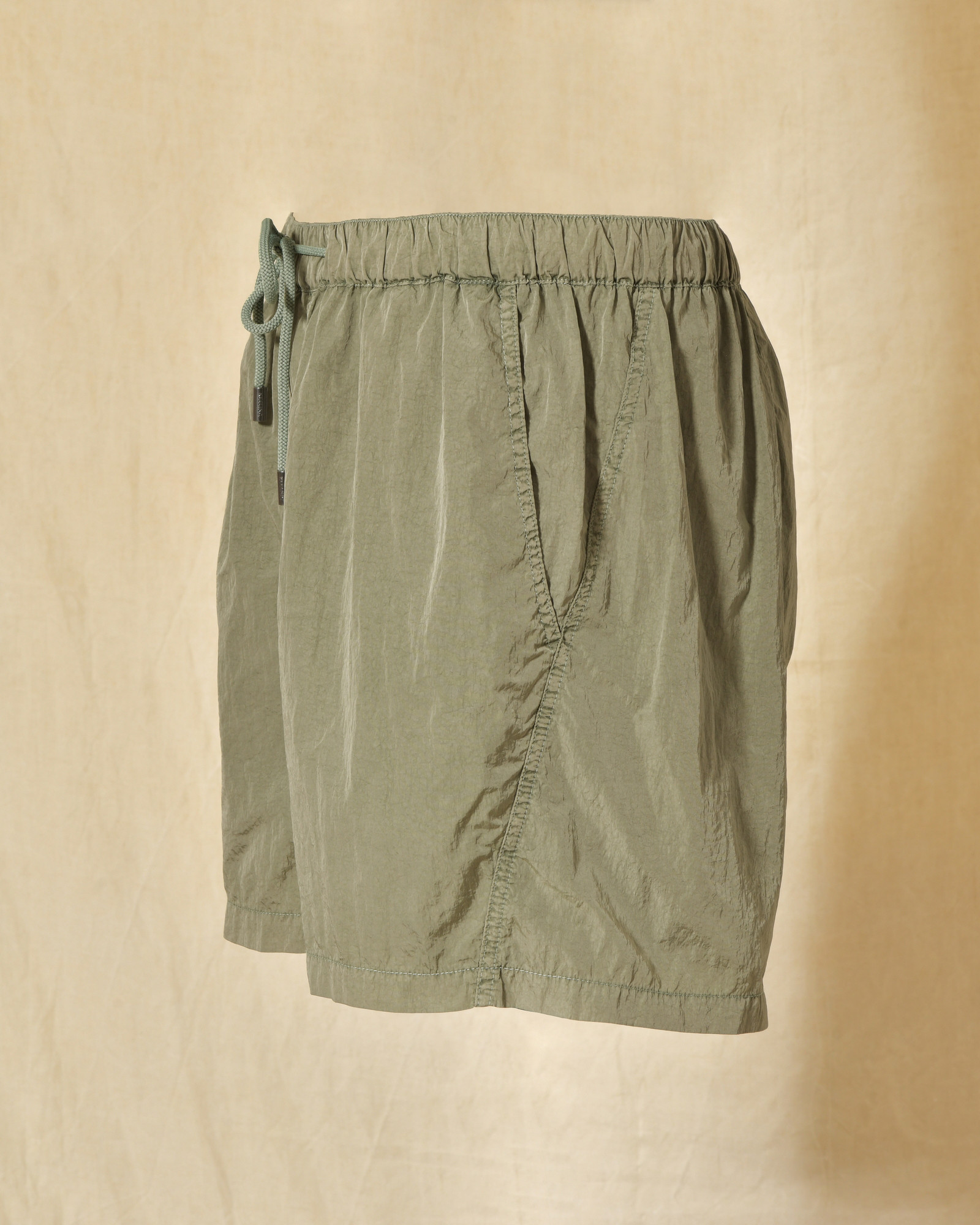 Short de bain vert effet froissé Keeling