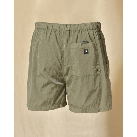 Short de bain vert effet froissé Keeling