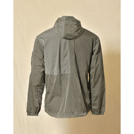 Veste coupe vent à capuche kaki Keeling
