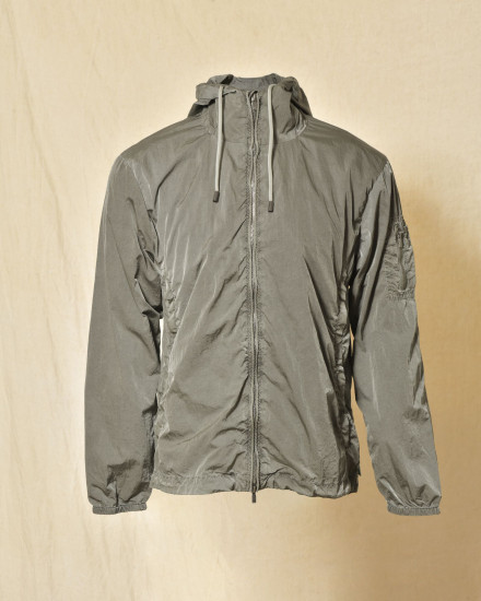 Veste coupe vent à capuche kaki Keeling