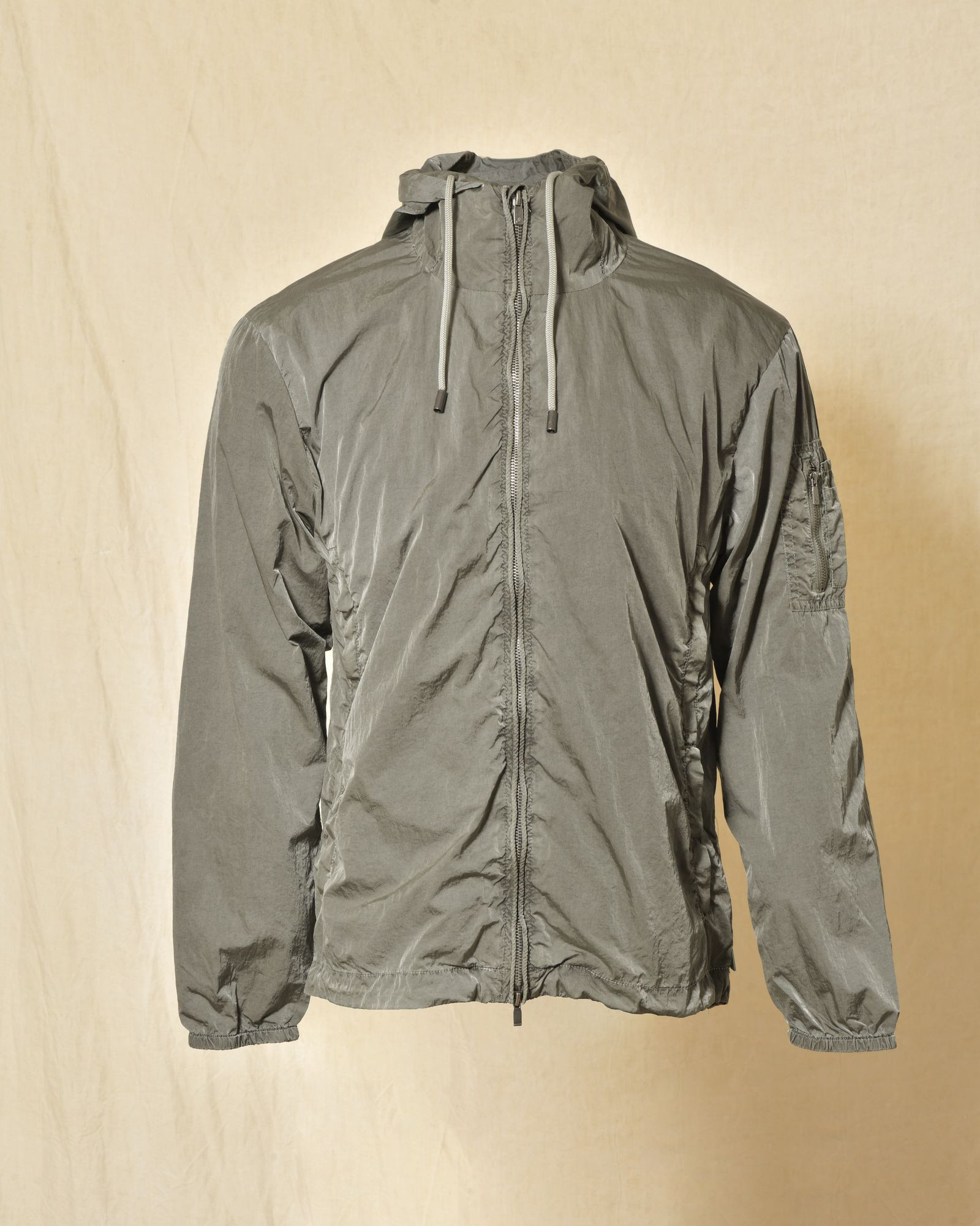Veste coupe vent à capuche kaki Keeling