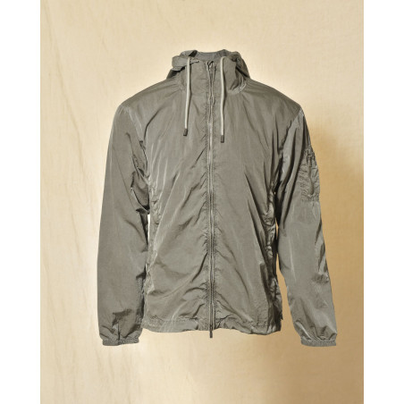 Veste coupe vent à capuche kaki Keeling
