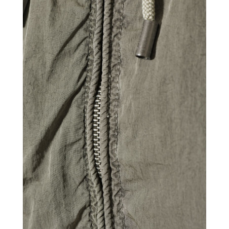 Veste coupe vent à capuche kaki Keeling