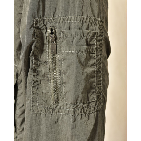 Veste coupe vent à capuche kaki Keeling